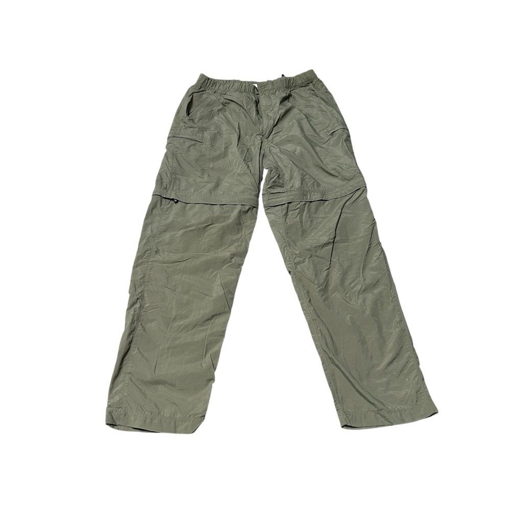 Men's The North Face Stow Away Zip Off Hiking Pants Shorts Green Medium